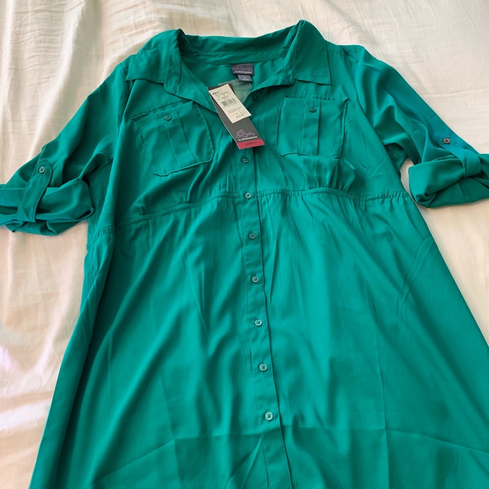 NEW Cute Green Top - Oh Baby Maternity